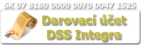 Darovací účet DSS INTEGRA